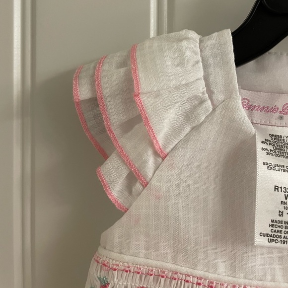 NWT Bonnie Baby 12 month smocked dress - Picture 4 of 6